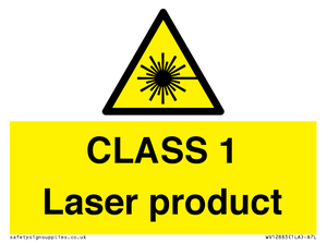 CLASS 1 Laser product